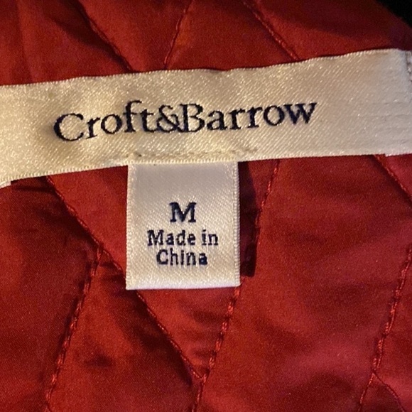Croft&barrow Women’s Red Quilted Sleeveless Jacket - Size M - Picture 4 of 4
